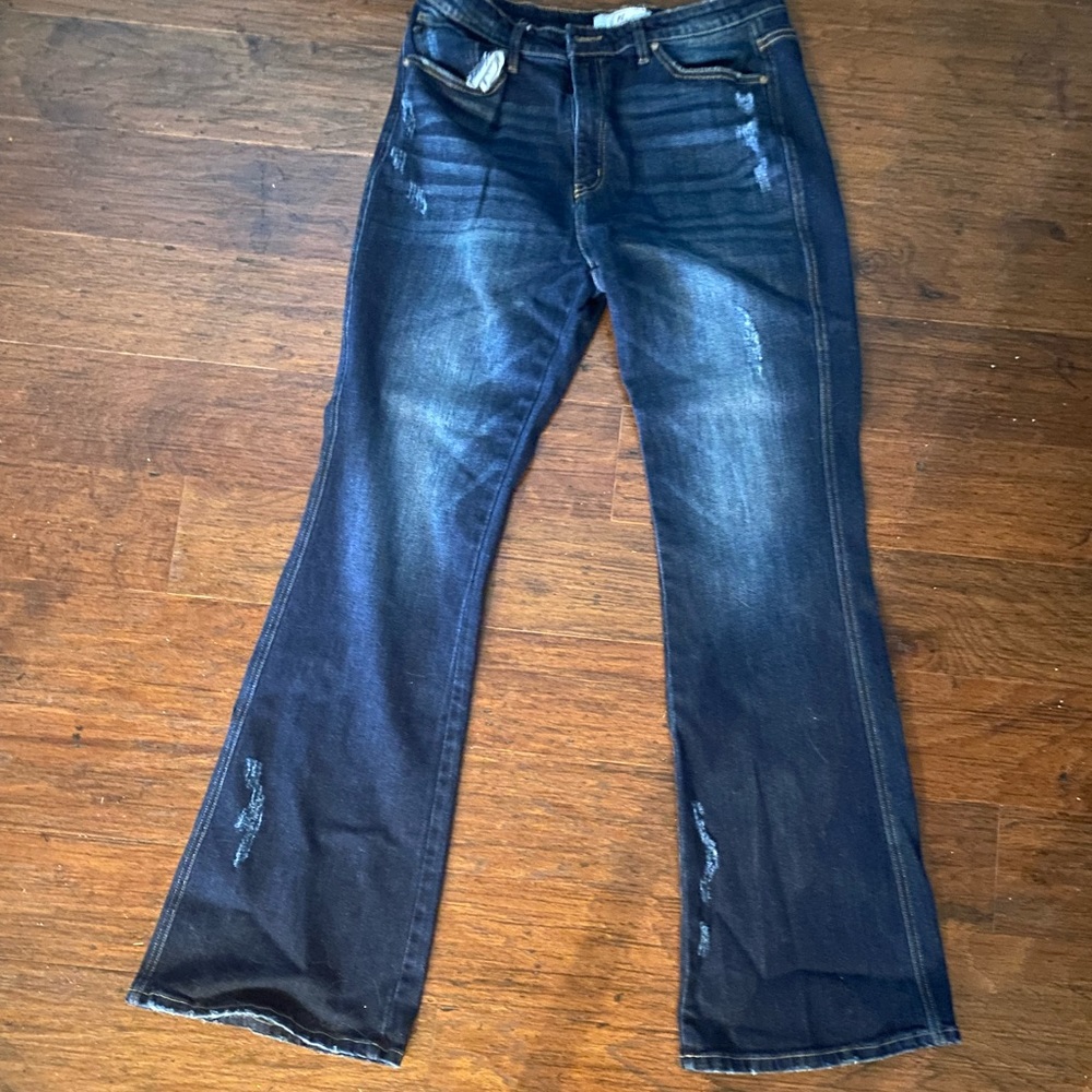 KanCan distressed flare size 13/30